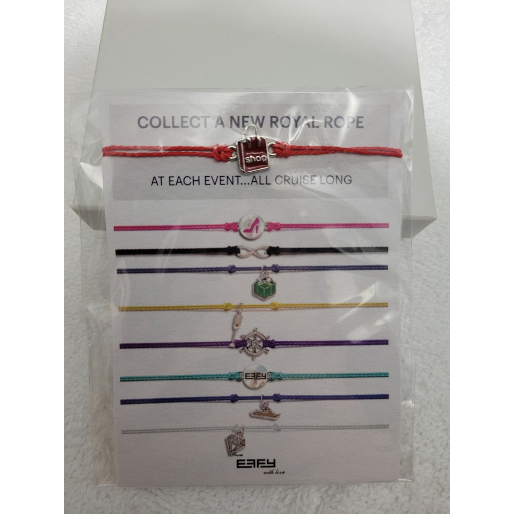 Royal Caribbean EFFY SHOP Rope Bracelet NIP